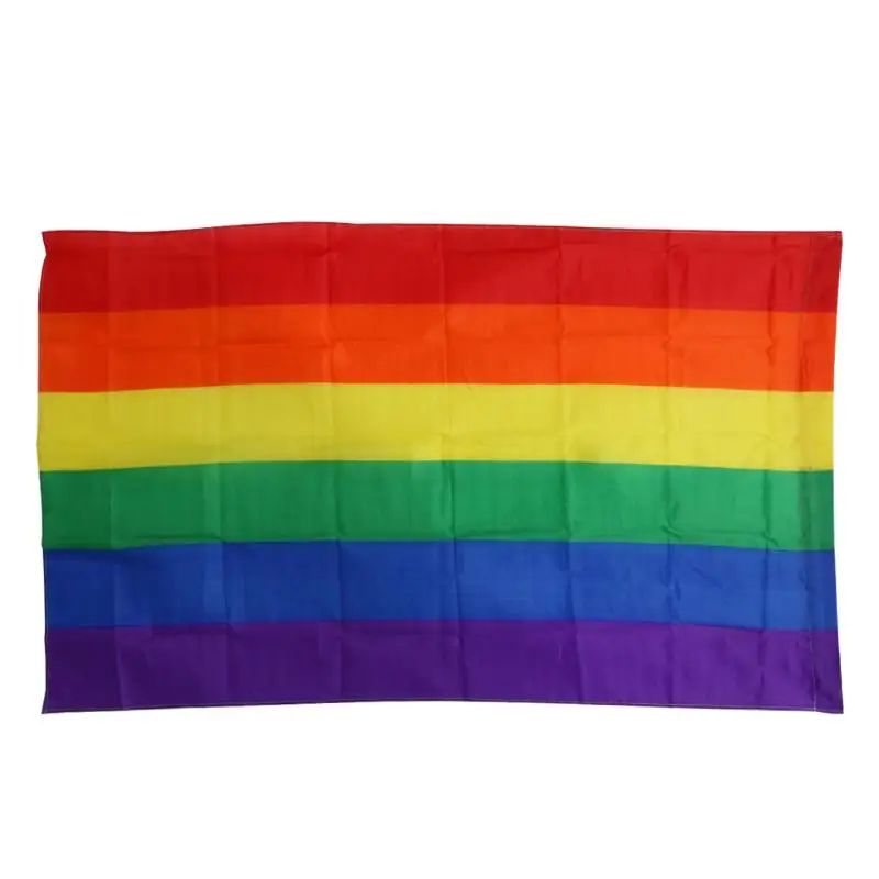 90*150cm LGBT Flag For Lesbian Gay Pride Colorful Rainbow Home Decor Friendly | Дом и сад