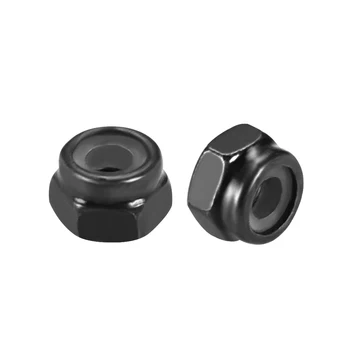 

uxcell Nylon Insert Hex Lock Nuts, Carbon Steel Black Zinc Plated, 20 Pcs 100pcs M2x0.4 Black