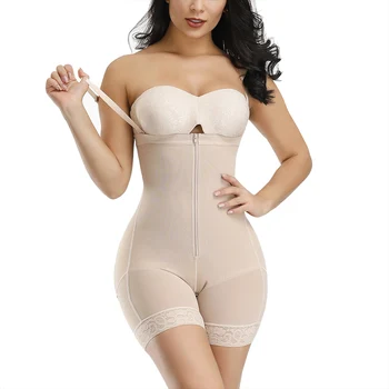 

Women Full Body Shaper Compression Waist Cincher Underbust Bodysuit Slim Waist Trainer Corset Seamless Shapewear