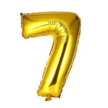 

40 Inch Inflatable Gold Number Foil Mylar Balloons for Digit Air Ballons Happy Birthday For Children Kids Christmas Toy sale