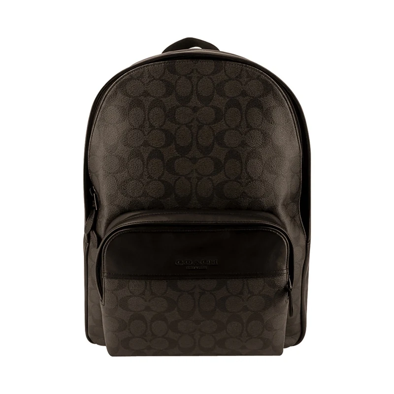 Coach F72483 мужской Хьюстон рюкзак Подпись холст рафинированная кожа - Цвет: F72483QBAE4