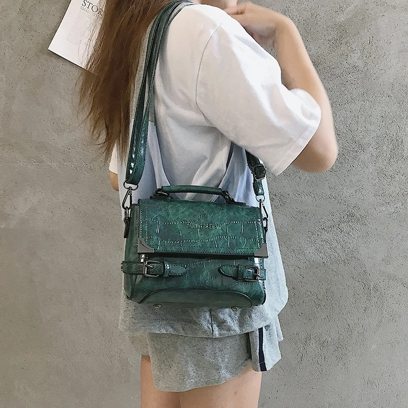 Роскошные сумки женские дизайнерские винтажные крокодиловые сумки высокого качества на плечо элегантные сумки через плечо для женщин