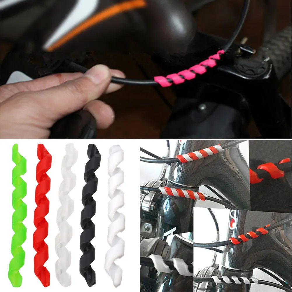 

5pcs Chain Stay Brake Line Protection Sleeve Bicycle Tube Tube Bike Frame Care Pad Cycling Bicycle Accessories