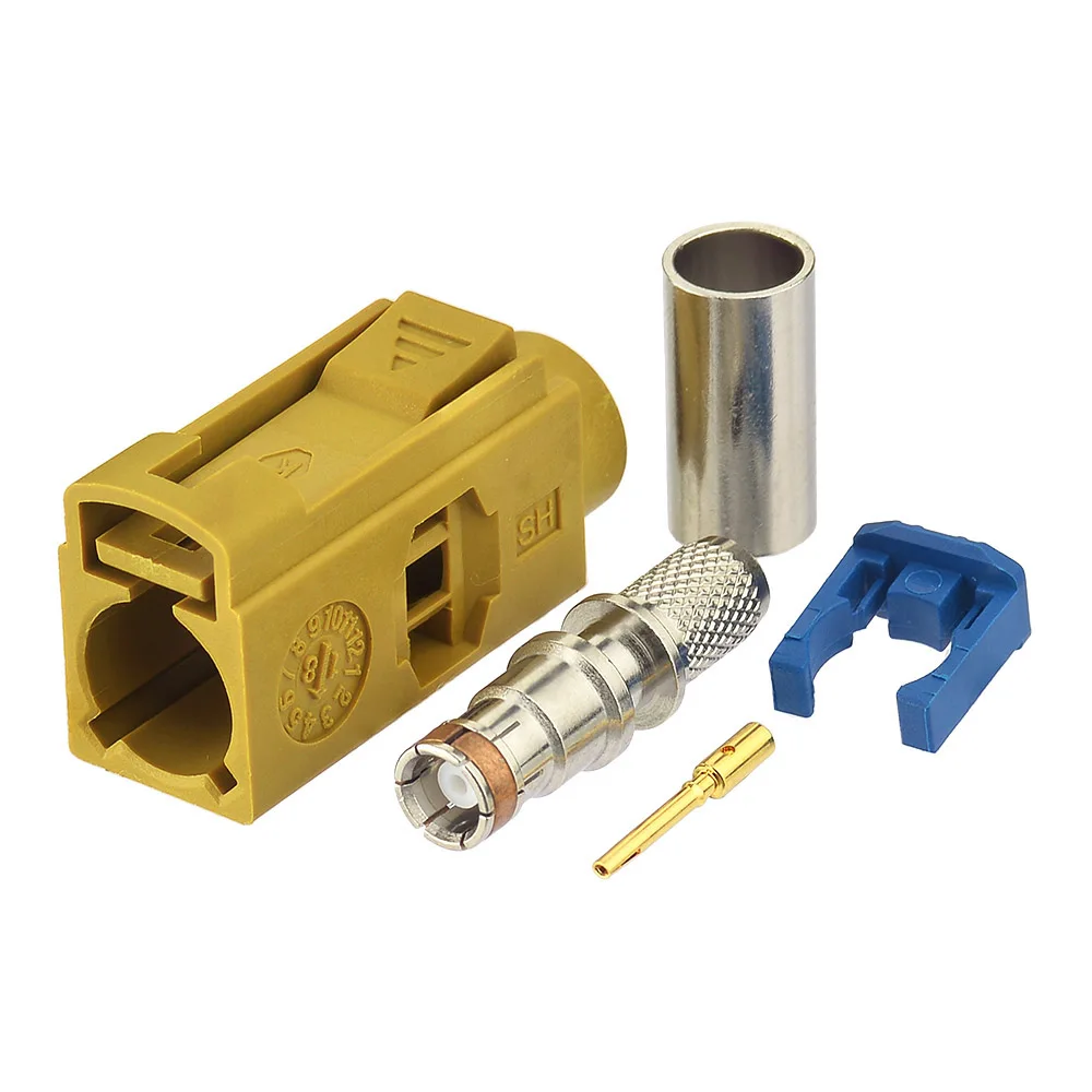 Female Straight Crimp RF Coaxial Connector for Satellite Radio