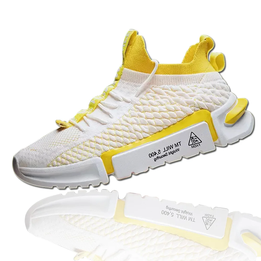 

Casual Trendy Men Sneakers Lace up Sock Shoes Men Hipster Breathable Comfortable Soft Uppers Male Shoes