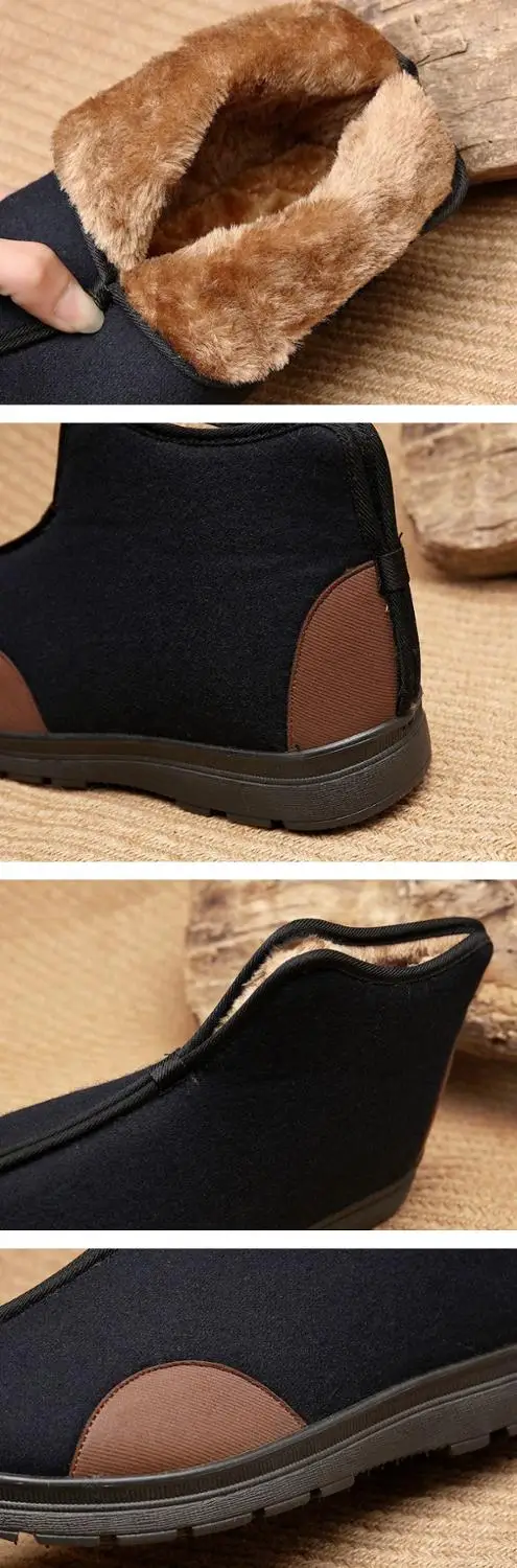 winter warm shaolin monk kung fu shoes zen lay wushu taiji shoes taoist kung fu martial arts taichi boots sneakers martial arts shoes