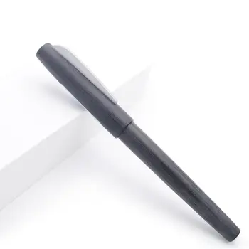 

KACO EDGE Brushed Matte Fountain Pen Schmidt Converter Ink Pen with 2pcs Black Ink Cartridges and Original Box