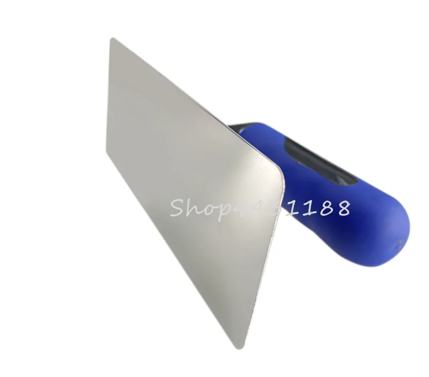 1pcs 20*8cm Stainless Steel with Blue Plastic Handle Concrete Finishing Float Trowel for Construction Cleaning Tool 3