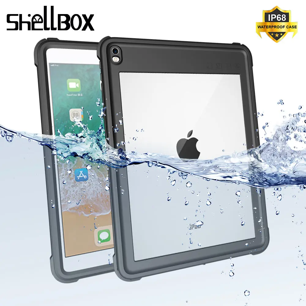 

Waterproof Case Cover For iPad pro 10.5 9.7 inch 2018 2017 Case With Pencil Holder TPU Soft Silicone Case For iPad Mini4 5