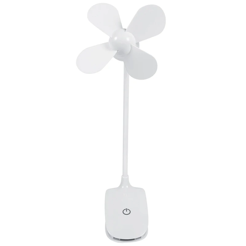 Simple And Stylish Fan Press Switch Fan Mini Charging Fan Office Desktop Clip Small Fan