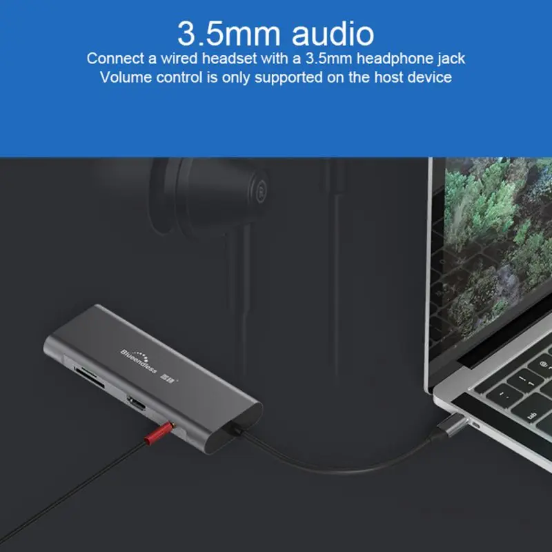 USB C концентратор USB3.0 HDMI VGA RJ45 Gigabit Ethernet SD/TF PD зарядный адаптер USB C док-станция Тип c концентратор конвертер 9 в 1