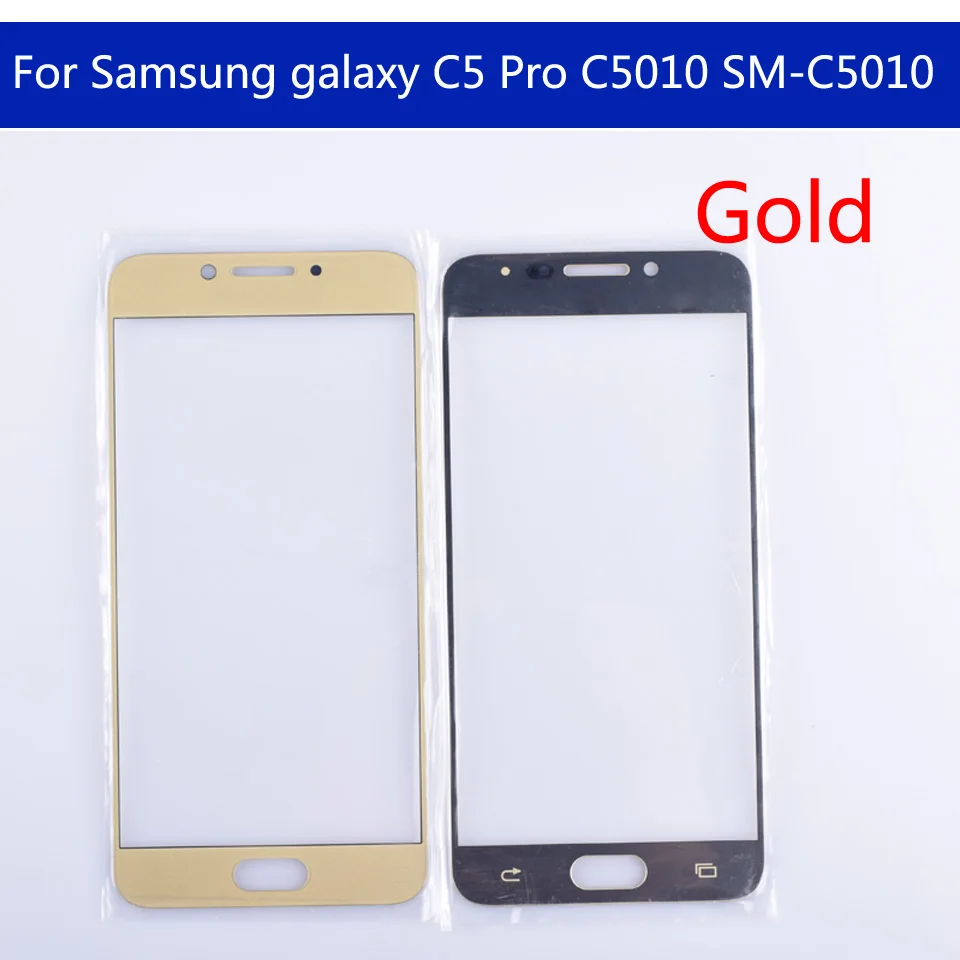 5," для Galaxy C5 Pro C5010 SM-C5010 сенсорный экран передняя стеклянная панель сенсорный экран внешняя стеклянная линза без ЖК-дисплея