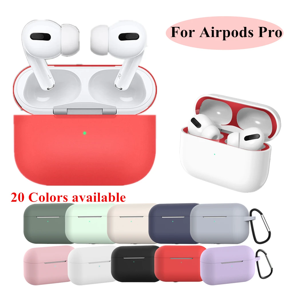 Силиконовый чехол для Airpods Pro беспроводной Bluetooth airpod 3 Air Pods аксессуары