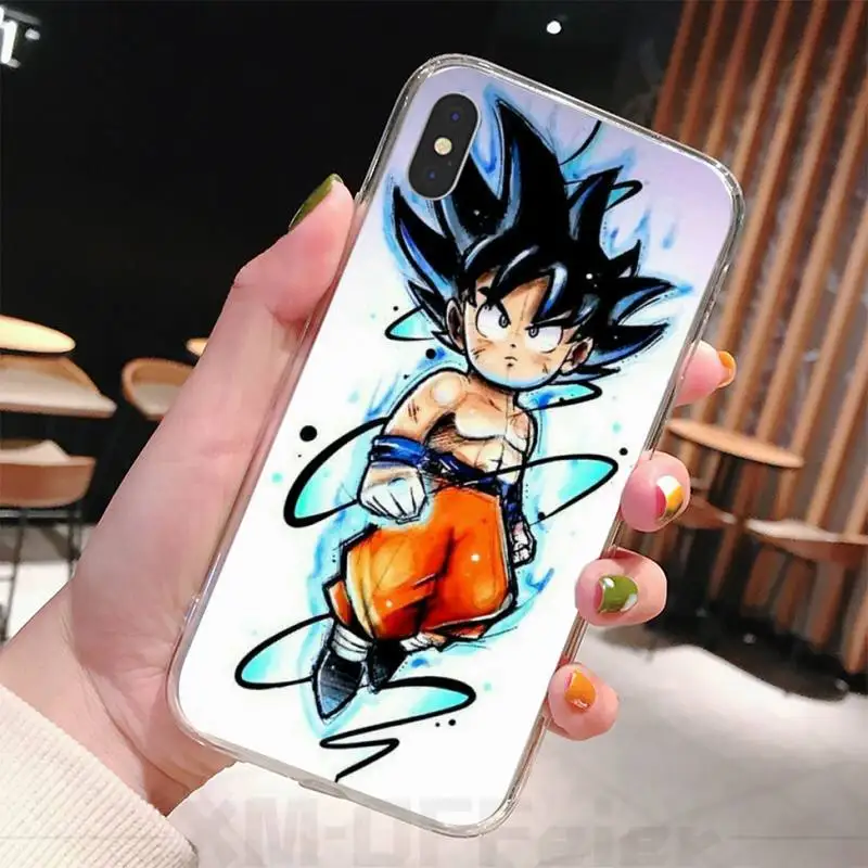 Чехол для телефона Dragon & Balls Z Super DBZ Goku прозрачный чехол Iphone 12 11 Pro Max Xr X Mini 7 8