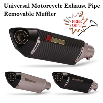 

Slip On Modified 380MM Motorcycle Exhaust Muffler DB Killer 51MM Escape Tube For Honda ADV CBR250 ER6N Z900 Ninja400 R3 R6 R25