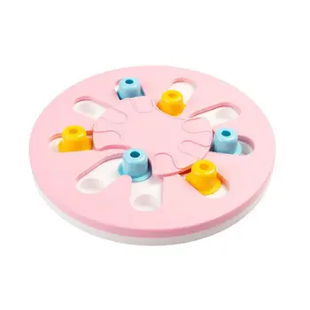 

Pet Slow Feed Bowl Leak Food Training Puzzle Dog Toy Dispenser Board Basin U90A