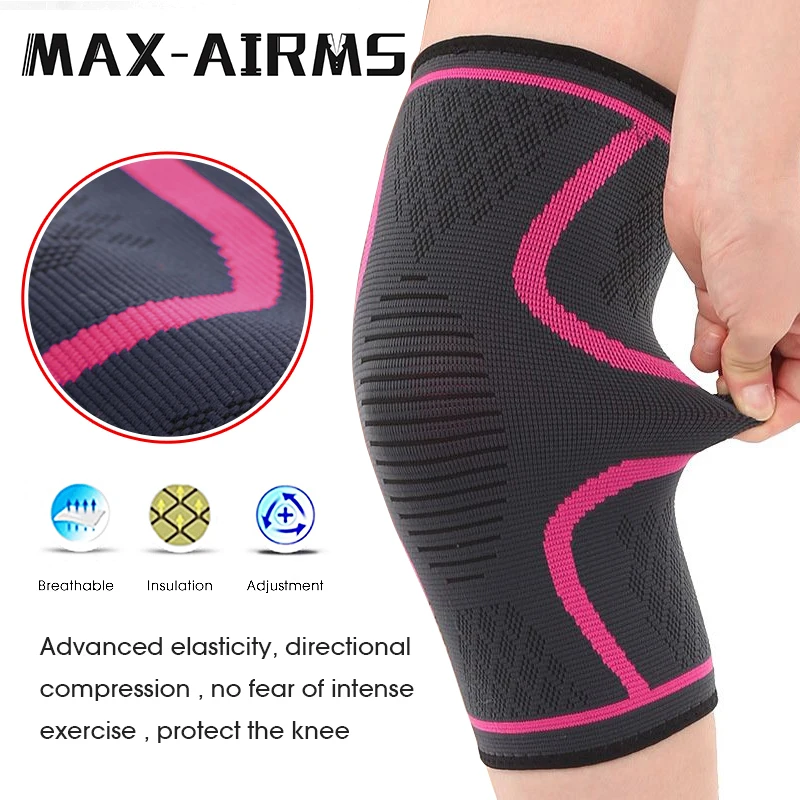 Maxairms 1 шт. Фитнес Бег Велоспорт наколенник Поддержка эластичный спортивный для