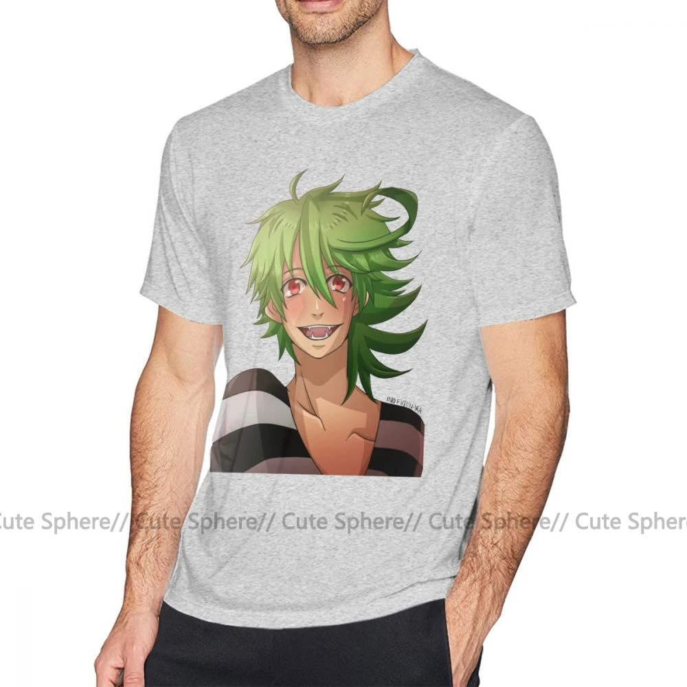 Servamp футболка Sakuya Grin футболка потрясающая Мужская футболка Классическая футболка с коротким рукавом негабаритная футболка из 100 хлопка с принтом - Цвет: Gray