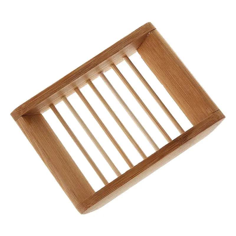 

Portable Soap Dishes Creative simple bamboo manual drain soap box Bathroom bathroom Japanese style soap soap box R9JF