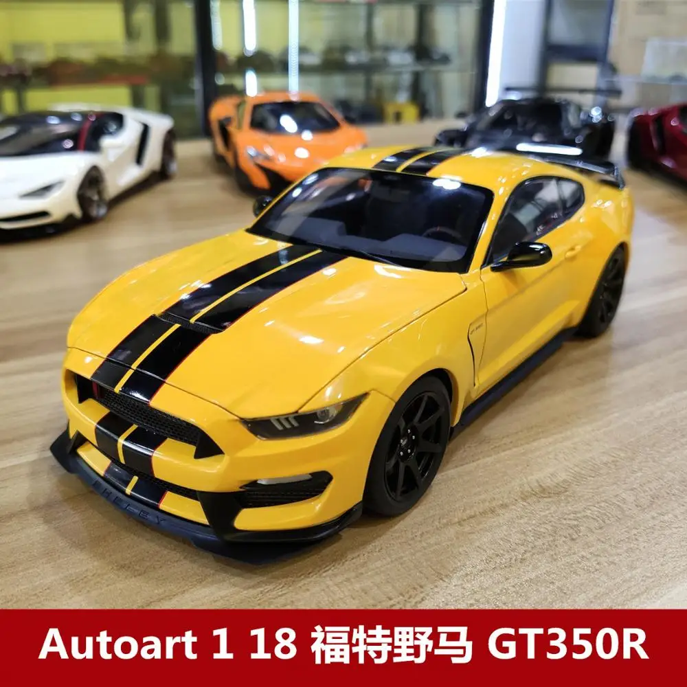 Autoart 1:18 Ford Mustang Shelby Gt350r Simulation Car Model Gift