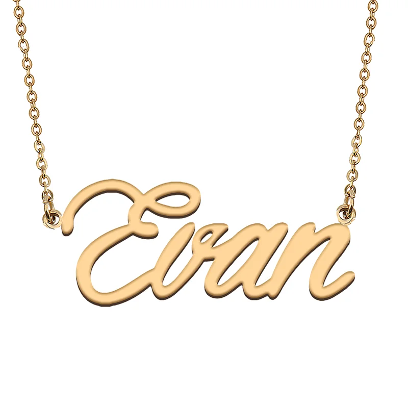 Evan Custom Name Necklace Customized Pendant Choker Personalized Jewelry Gift for Women Girls Friend Christmas Present