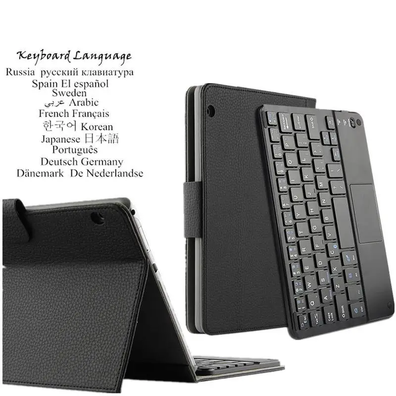 

For Huawei MediaPad T3 10 Bluetooth Keyboard Leather Case For Huawei Honor Play Pad 2 9.6 inch AGS-L09 W09 Multilingual language