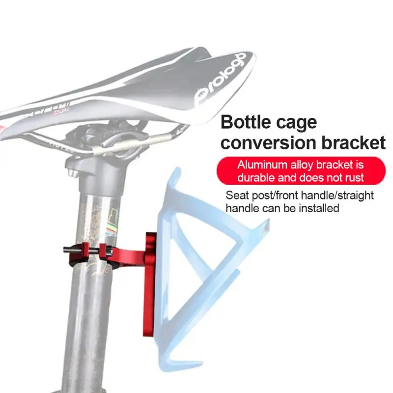 Water Bottle Holder Bicycle Water Bottle Holder Adapter Aluminum Alloy Handlebar