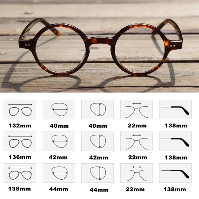 

Acetate Glasses Frame Men Women Vintage Round Eye Glasses Man Optical Myopia Prescription Eyeglasses Frames Clear Eyeweat Oculos