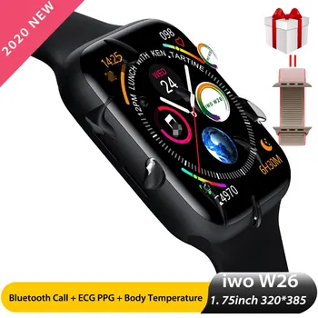 

Iwo W26 Bluetooth Call Smart Watch 1.75 Inch 320*385 Smart Watches Android Watch for Women Man ECG Heart Rate Fitness Smartwatch