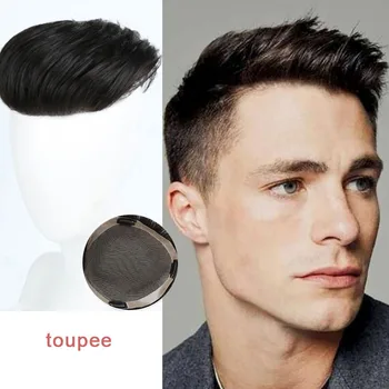 

LANLAN Alopecia Advanced knitting technology Dyeable Men's Wig toupee Head usage bald 3 models Custom product
