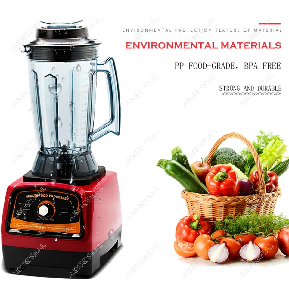 A7400 BPA free 2800W Heavy Duty 3.9L Blender Mixer Commercial Juicer Food Processor Ice Smoothie Blender with Japan Blade A7400 BPA free 2800W Heavy Duty 3.9L Blender Mixer Commercial Juicer Food Processor Ice Smoothie Blender with Japan Blade