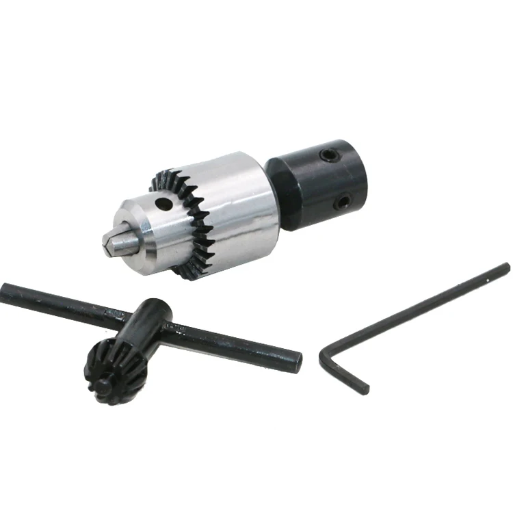 

Watchmakers Electric Drill Chuck 0.3-4Mm Jt0 Taper Mounted Lathe Pcb Mini Drill Chuck Key Kit With 8Mm Black Shaft