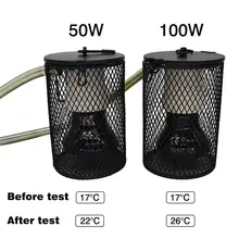 Маленький питомец обогревающая лампа попугай Черепаха Лампа нагревания с Керамика абажур с защитная трубка под рептилию птица Отопление принадлежности для ламп Маленький питомец обогревающая лампа попугай Черепаха Лампа нагревания с Керамика абажур с защитная трубка под рептилию птица Отопление принадлежности для ламп