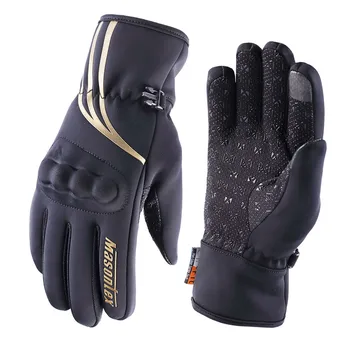 

MASONTEX Winter Motorcycle Gloves Warm Windproof Waterproof Touch Screen Motorbike Riding Ski Outdoor Cycling Guantes Gloves
