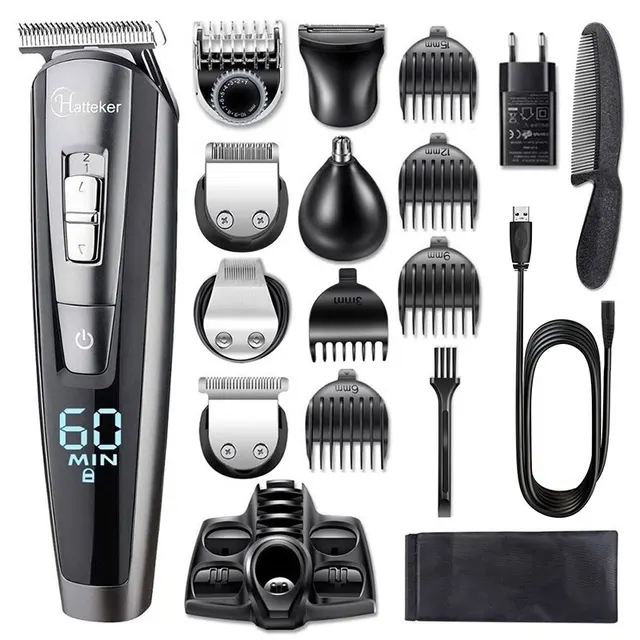 All in one men's grooming kit hair trimmer professional facial body shaver electric beard hair clipper for men cutting machine 1