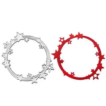 

Star Circle Metal Cutting Dies Stencil Scrapbooking DIY Album Stamp Paper Card Embossing Decor Craft New Dies for 2020