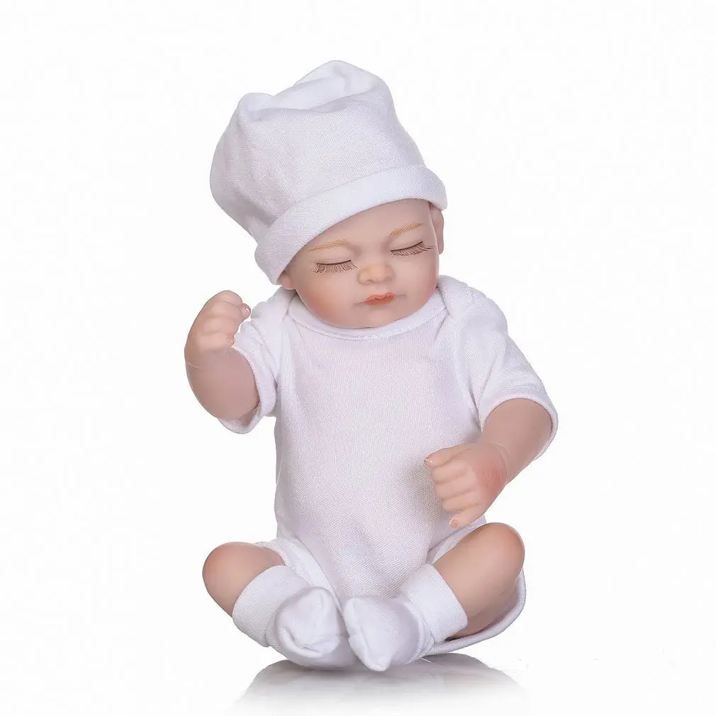 10 дюймов 25 см полный силикон Reborn Baby куклы живые реалистичные африканские американские настоящие куклы реалистичные Мини черные дети Reborn младенцы - Цвет: 4