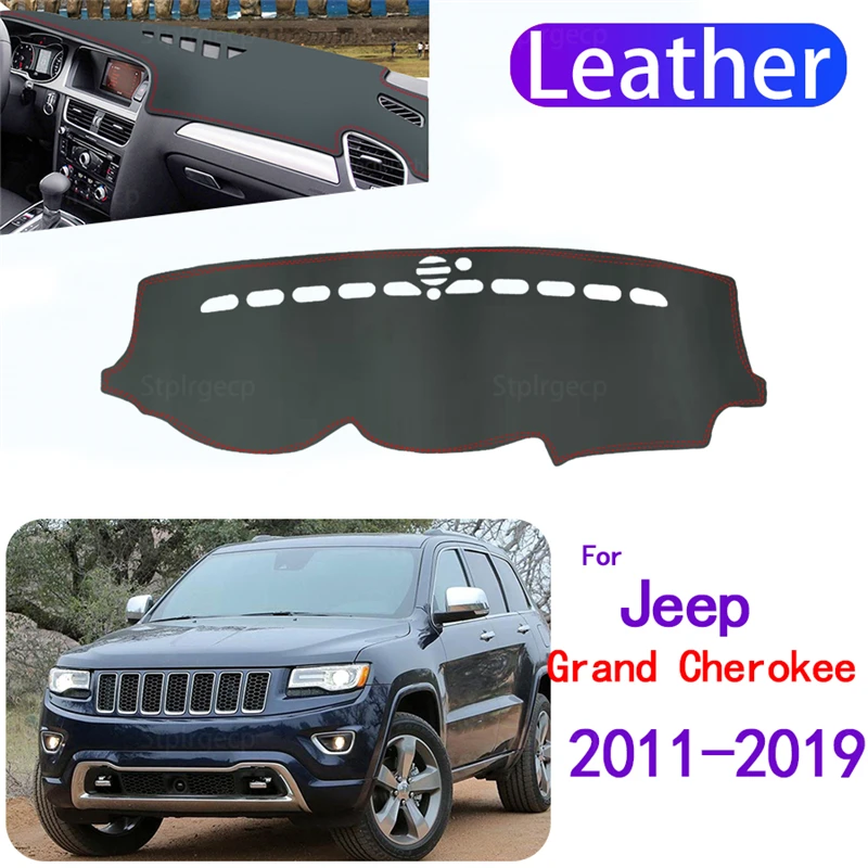 Pu Leather Dashmat Dashboard Cover Mat Carpet Carstyling Accessories