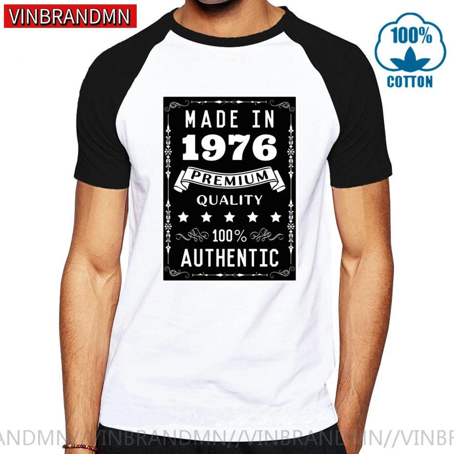 Винтажная Мужская футболка Born in модель 1978/1979 года высокое качество 100% оригинал