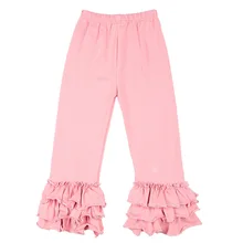 Детская одежда; сезон весна-осень; трикотажные леггинсы для маленьких девочек; кружевные брюки с листьями лотоса; детская одежда в европейском и американском стиле