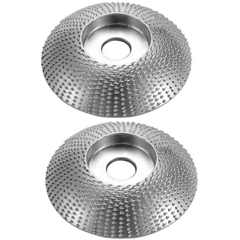 

Woodworking Grinder Shaping Disc Tungsten Carbide Abrasive Angle Grinder Wheel Wood Carving Grinding Disk (2 Pcs)