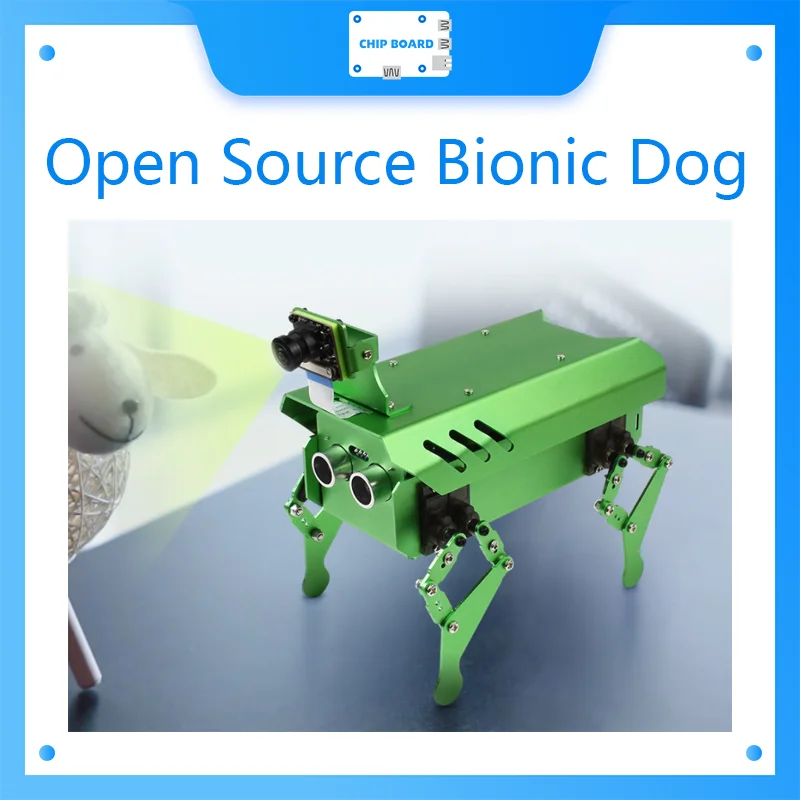 Waveshare Pippy, Un Robot Bionico A Forma Di Cane Open Source Alimentato Da Raspberry Pi 4B-4Gb O 8Gb