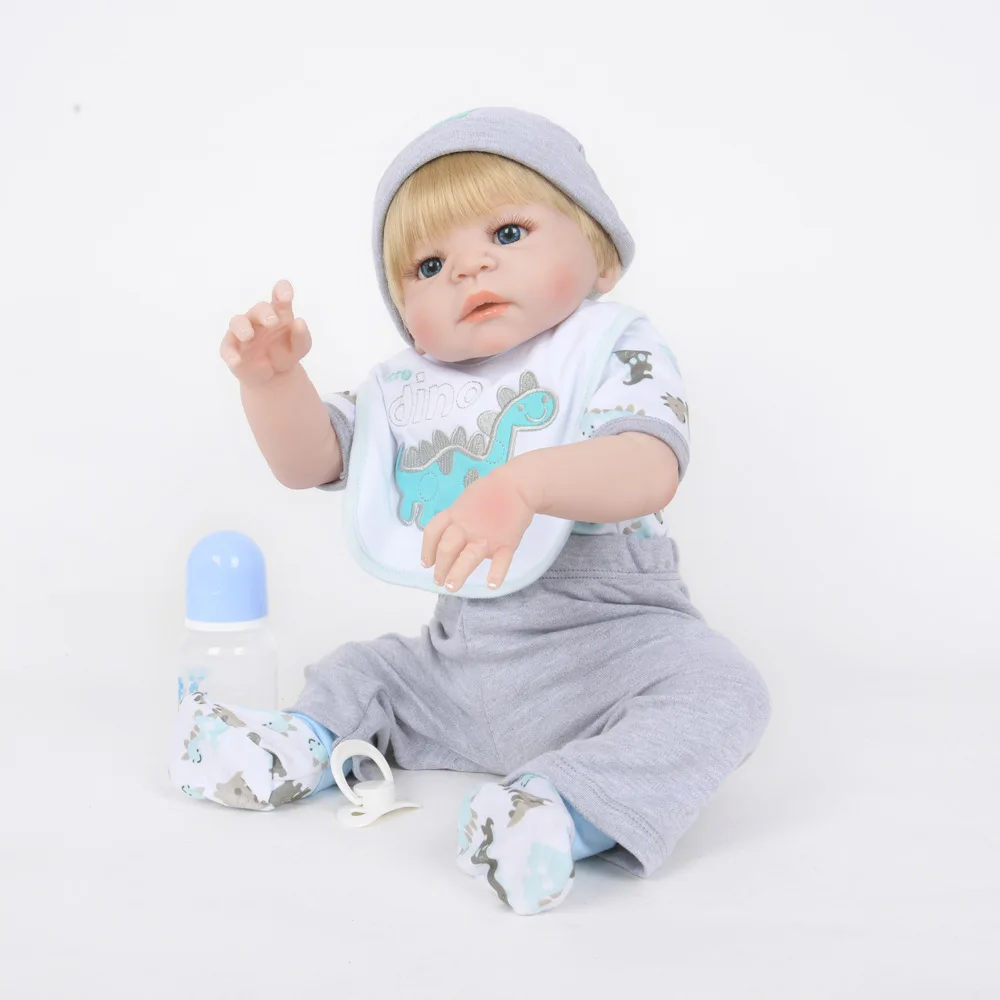 Полностью силиконовая виниловая Реалистичная кукла Reborn Девочка Младенцы Куклы 23 дюймов 58 см реалистичные принцесса детские игрушки подарок на день рождения