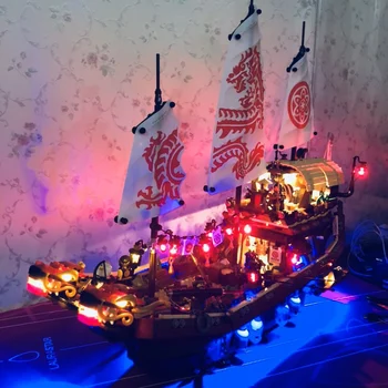 

LED light up kit (only light included) for 70618 and 06057 Ninja Ninjago Final Fight Of Destiny's Bounty blocks Building