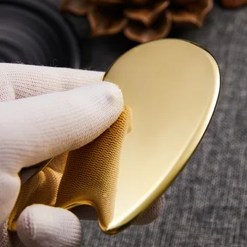 

Small Brass Guasha Plates Body Massage Tool Detox Health Care Copper Scraping Board Relaxation Massager Dredge Meridian Board