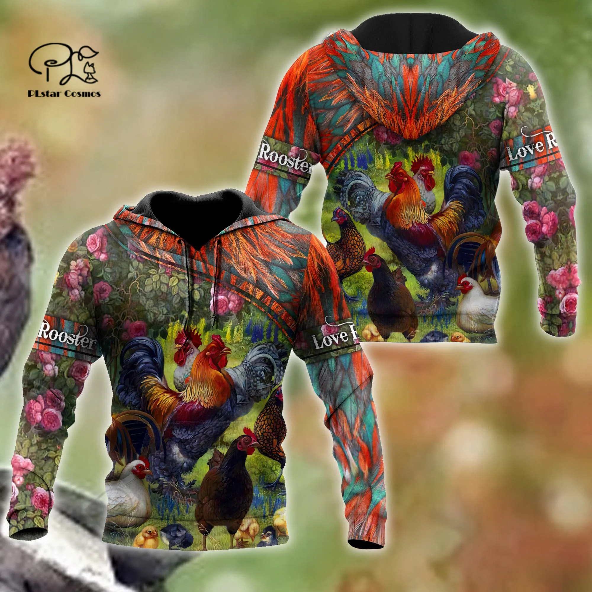 

PLstar Cosmos 3Dprint Newest Rooster Art Harajuku Premium Streetwear Funny Unique Awsome Casual Hoodies/Sweatshirt/Zip Style-16