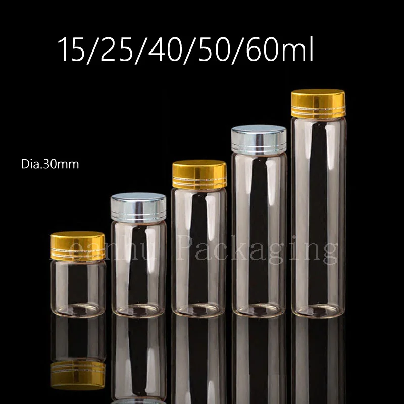 Dia. 33mm Empty Glass Display Tube With Cap Glass Jar containers Cosmetic Container Glass Container Vial Test Glass Tube