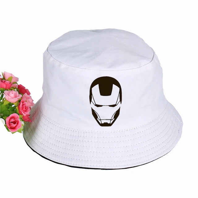 Iron man Logo Hat Women Mens Panama 