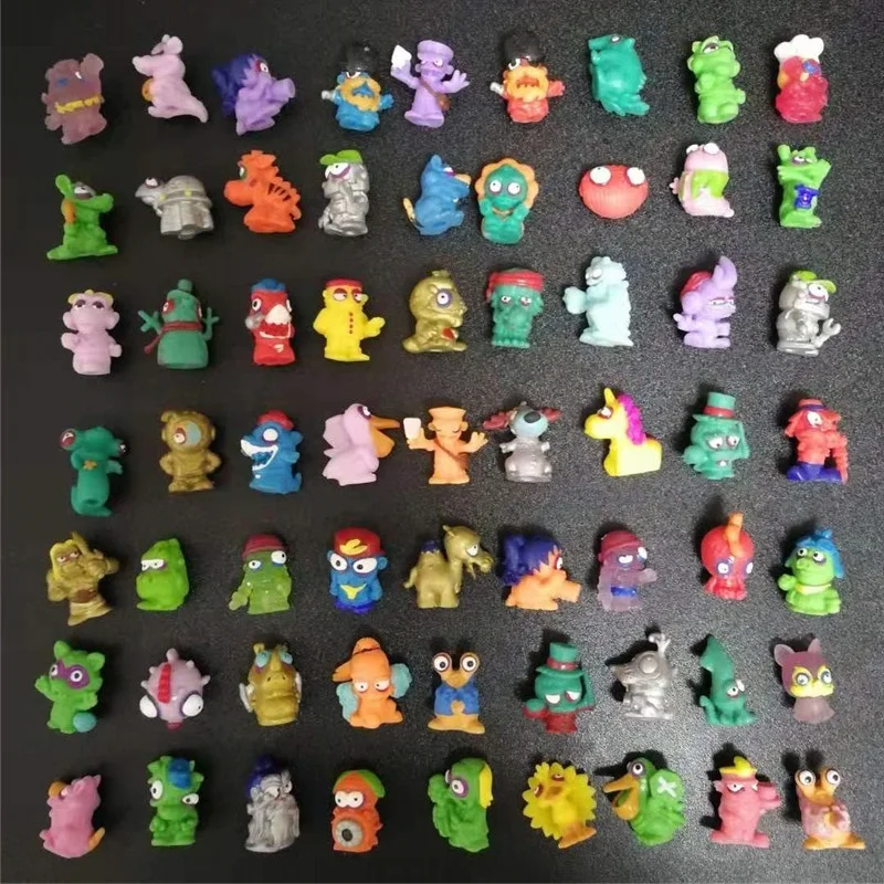 10pcs/lot Original Super zings Zomlings Action Figures Dolls 3CM Superzings Garbage Collection Toys Model Kids Birthday Gift
