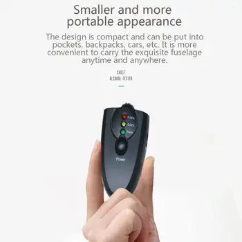 

Mini Portable Alcohol Tester Blown Car With Digital Display Led Tester Supplies Interior Clean and Hygienic